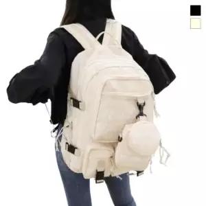 가방 남성 백팩 탈부착 사각파우치 캐주얼 남녀 커플 백팩 넉넉한수납