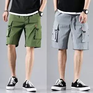 [모로엠] 남성 밀리터리 스타일 밴딩 카고 팬츠 ON-PTH-QWFN3OQE_24830706