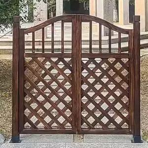 나무 대문 울타리 야외 전원주택 실외 펜스 정원 옥상 도어 문 마당