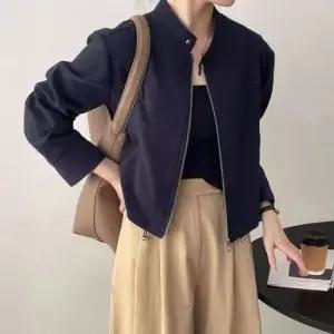 [SBD] 차이나카라 숏자켓 깔끔한 세미크롭 아우터 여자