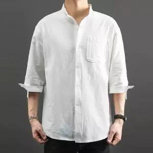 인기 남성 린넨 셔츠 내추럴 스타일 봄여름룩 코디