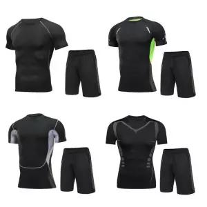 남자 운동복 세트 여름 반팔 반바지 스포츠 상하의복