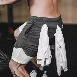 남자 허리밴딩 헬스 반바지 헬스바지 운동바지