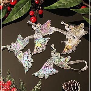 오로라 트리 오너먼트 4p세트천사의나팔