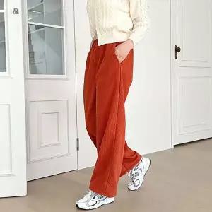 [RIZPICK]남녀 겨울 기모안감 밴딩 골덴바지 와이드팬츠 8색