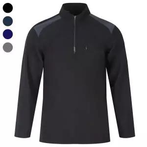 [리빌모아]남자 겨울 포근한 기모 스판 반 집업 티셔츠 BR-L-TS-Q006