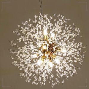 엘사 크리스탈 눈꽃조명 원형9구