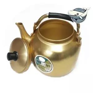 [하프클럽/브이와이]황금색 주전자 클래식 주방 커피잔 용기 2L