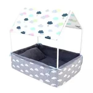 [반려] 다크그레이 강아지 1P 방석 타프 애견 숨숨집 하우스