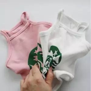 [반려] 여름 강아지 나시티 티셔츠 1P 아이보리 베이직 2XL