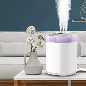 트리플 초음파가습기 대용량 무소음 노즐3개분사 탁상용 사무실 정화 미스트 안개분사 무드등