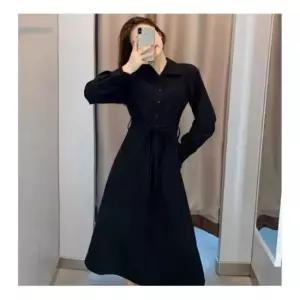 파티룩 데이트룩 여성 예쁜 허리라인 긴팔 원피스