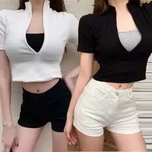 여성 하이웨스트 슬림 약스판 핫팬츠 쫀쫀 반바지