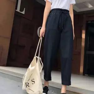 여자 휴가 바캉스 룩 여름 밴딩 롤업 팬츠 편한 바지