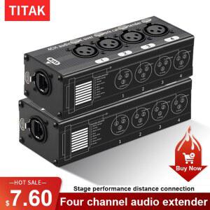 1Pc 4채널 3핀 XLR 오디오 및 DMX 네트워크 케이블 연장기 DMX512 신호 암 또는