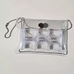 일본 엔화 동전 지갑 2종 세트 여행용 PVC 파우치 WFLOOPP