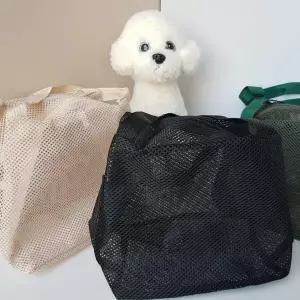 휴대용 메쉬 비치백 여행 정리 파우치 소품 수납 가방 WFLOOYW