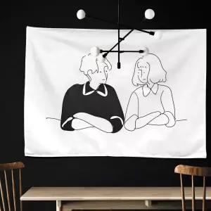 바라보기 M 포스터 패브릭 대형