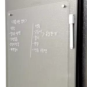 메모 대형 투명 보드판 자석 아크릴