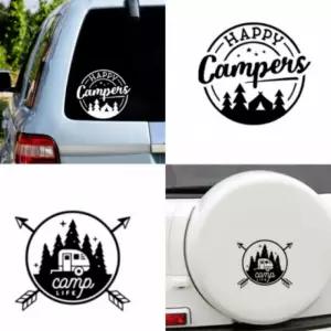 캠핑 자동차 데칼 스티커 차량용 캠핑카 카라반