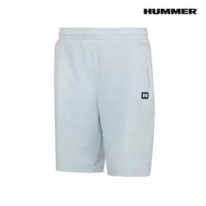 험머 여성 와펜 로고 쿨링 우븐 카고 포켓 밴딩 반바지 민트