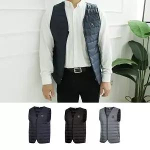 [JHM3S83R_51HD]남자 여자 누빔 깔깔이 경량 숏 패딩 조끼 (29146631A)