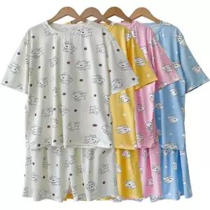 태건 여름 반팔 남성 잠옷 세트 파자마 홈웨어 빅사이즈