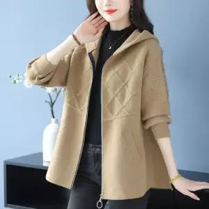 여성용 롱 하프 모직 동계 가을 비즈 빅사이즈 톱 도톰 카디건 가디건 러블리 다올4