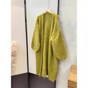 여성 롱 니트 추동 카디건 도톰 보들보들 러블리 빅핏 아우터 다올4