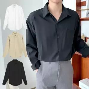 [모로엠]남성 긴팔 베이직 셔츠 정장 캐주얼 ON SHA QWFN3OPS_P420292348