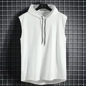 [모로엠]남성 쿨원단 후드 민소매 티셔츠 ON TS5 QWFN3BP3_P420300984