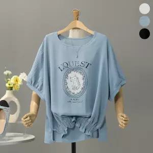 [모노시크] 에라토 캣 언발 스모크 밴딩 블라우스_MNBS667