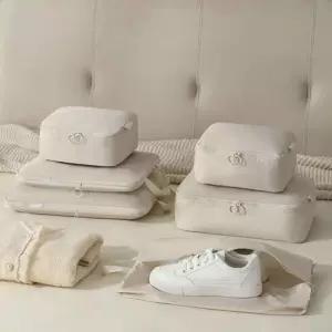 깔끔한 여행용 압축 파우치 캐리어 정리백 6종 세트