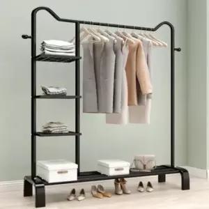 [JED] 선반형 블랙 고양이 귀 행거 옷걸이 150cm