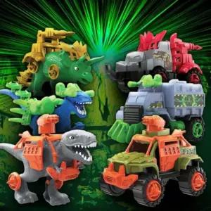 나은상점 다이노 VS 트럭 미니카 놀이 어린이 자동차 장난감