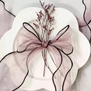 쉬폰리본 앙금 포장용리본