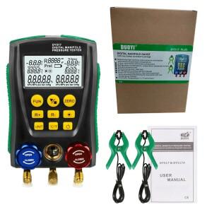 디지털 진공 압력 매니폴드 테스터, 냉각 게이지, 에어컨 온도 r134a r32 r410a r22