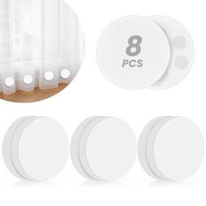 샤워 커튼 작업 깃발 라이너용 방지 덮인 마그네틱 무게 고무로 드레이퍼 식탁보 바람 8팩