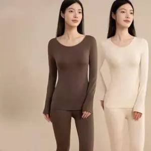 세트 온도 발열 산뜻한 여성 내복 기분좋은 방한 선물