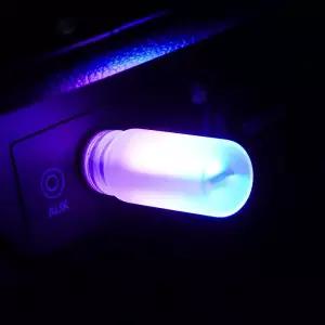 차량용 가정용 RGB컬러 USB 무드등 엠비언트 C142-반투명