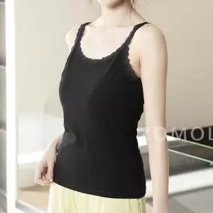 레이스 끈나시 와이드 데일리 레이어드 민소매 나시티