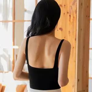 스퀘어넥나시 브라캡 슬림핏 이너나시 데일리 무지 슬리브리스탑