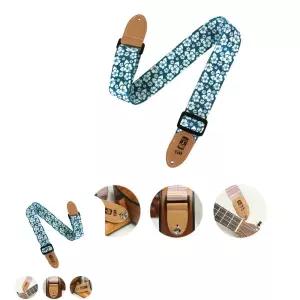 우쿨렐레멜빵 우쿠스트랩 액세서리 블루플라워 우크 소품