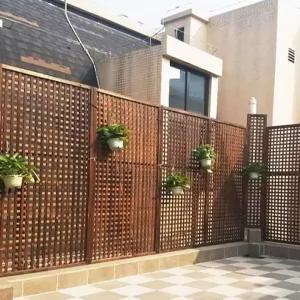 테라스가림막 격자 무늬 난간 테라스 사생활보호 칸막이