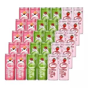 [동아오츠카 ]오라떼 240ml 피치 + 애플 + 딸기 혼합 30입