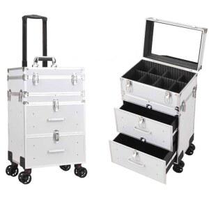 가용 메이크업 가방 3단 일반형 블랙 네일 미용 반영구 상자