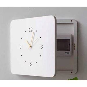 시계형 두꺼비집 덮개 벽시계 대형 배전함 걸이형 덮게 인터폰 현관그림 가리개 케이스 원목