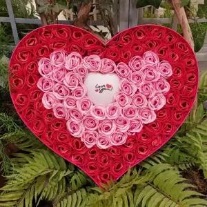 100송이 장미꽃 꽃비누 어버이날 졸업 입학 이벤트 성년 발렌타인데이 화이트데이 선물 비누