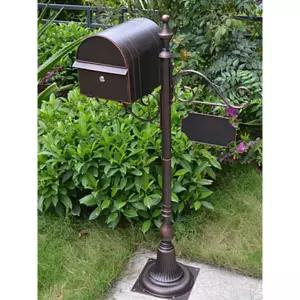 앤틱 인테리어 전원주택 우체통 편지통 스탠드 야외 입구 별장 울타리 담장 철제