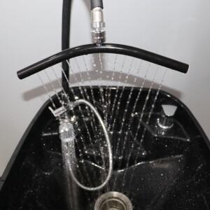 헤드 스파 장비 프레임 조절식 샴푸 볼 부착 랙 샤워 액세서리 살롱 이발소용